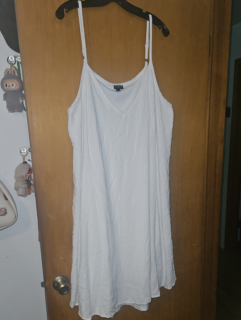 Torrid White Spaghetti Strap Midi Dress - Size 3